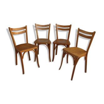 Série de 4 chaises bistrot  Baumann
