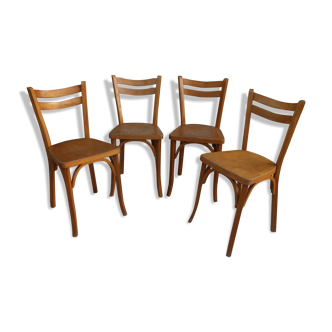 Series of 4 Baumann bistro chairs