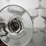 Set of 6 glasses balloons with Venetian ribs