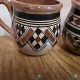 Paire de mugs style ethnique