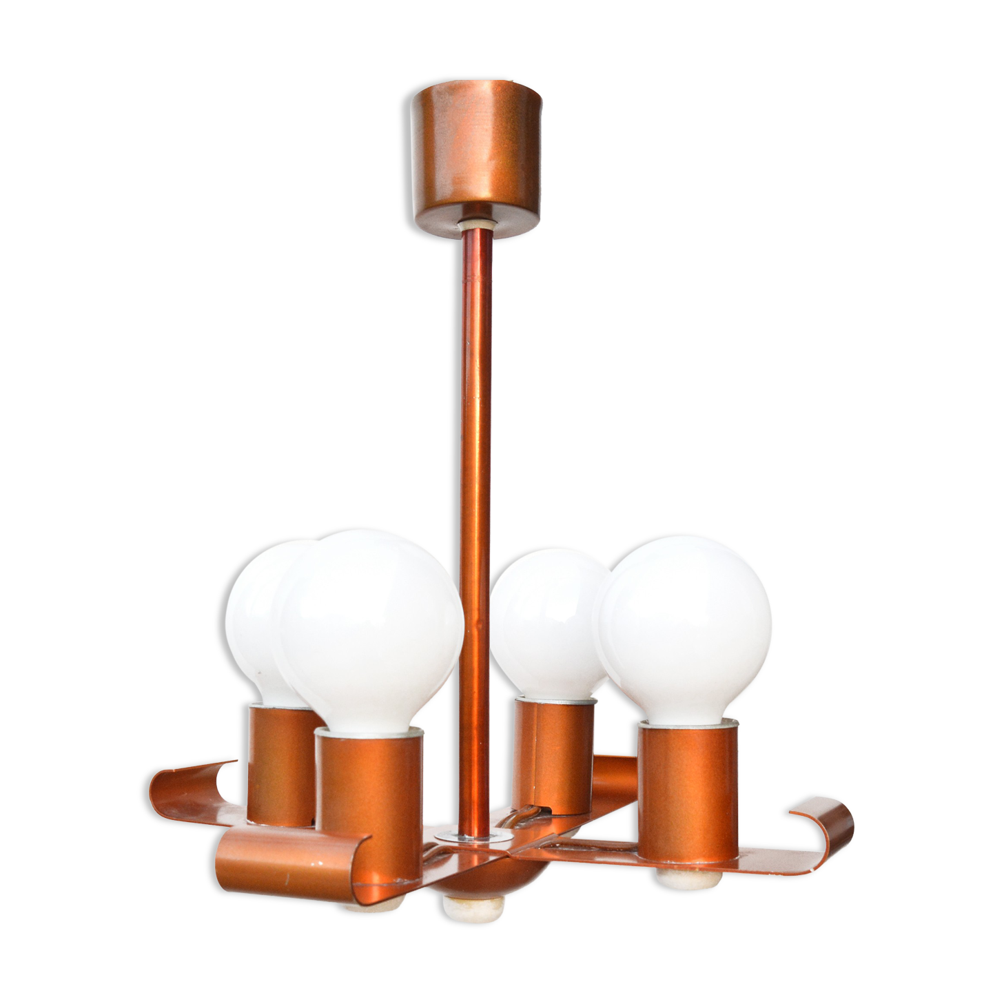 Chandelier type Z-1005/4, Elektrotechniczna Spółdzielnia Inwalidów Rencista, Poland, 1970s