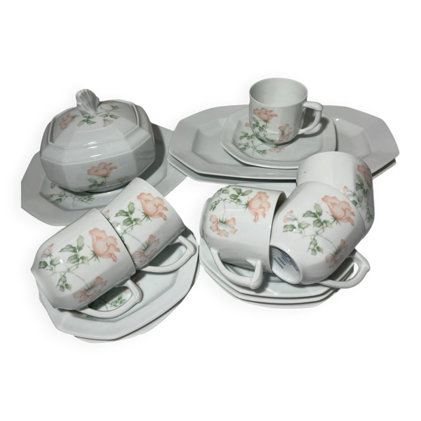 Service à café en porcelaine de Limoges