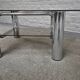 Vintage italian chrome coffee table -1970's