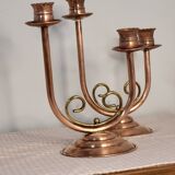 Copper candle holder