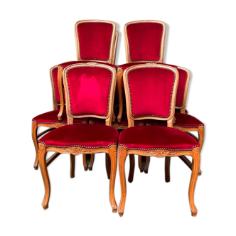 Set of Louis XV style chairs
