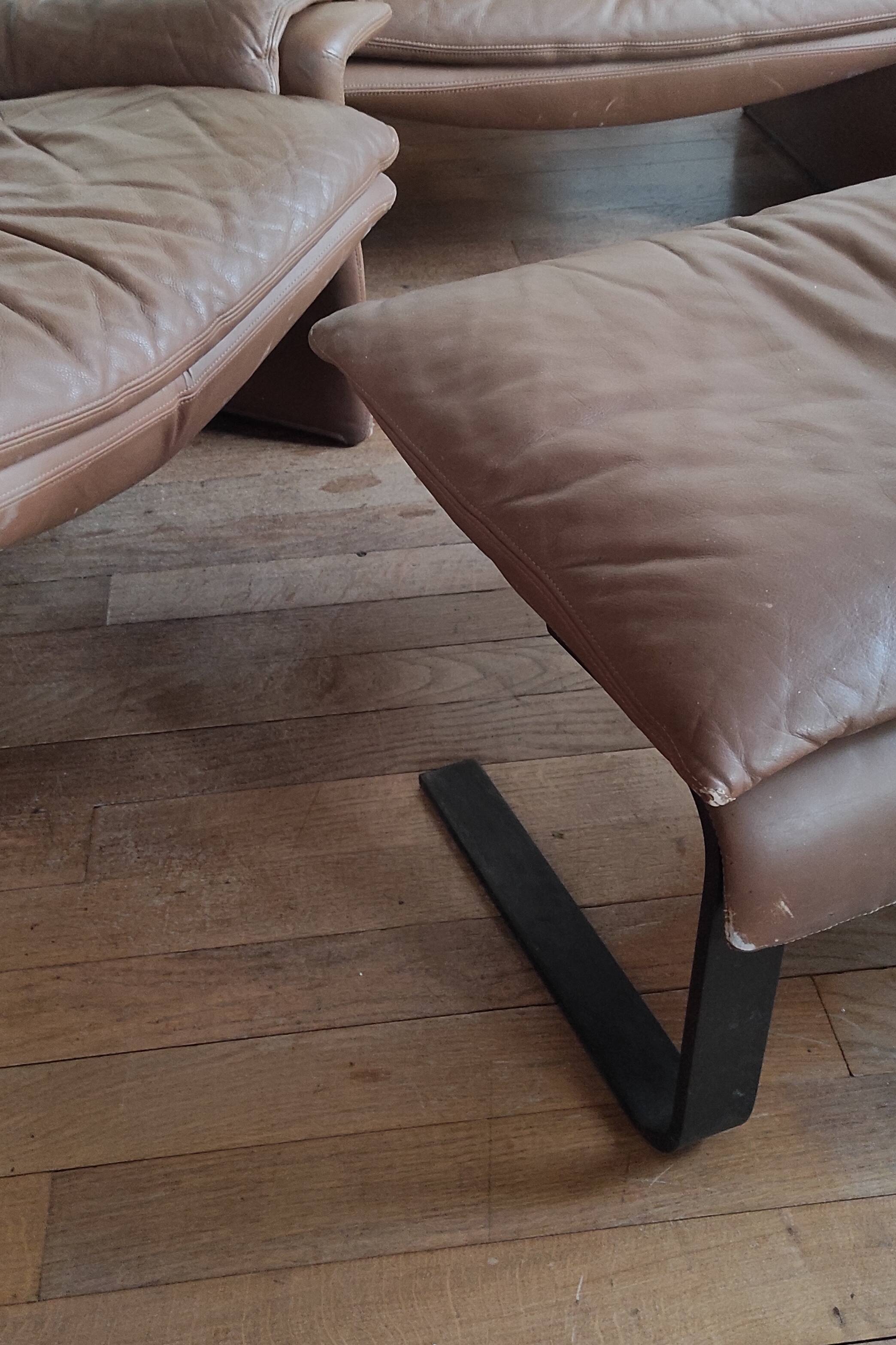 Saporiti Armchair and Ottoman Set