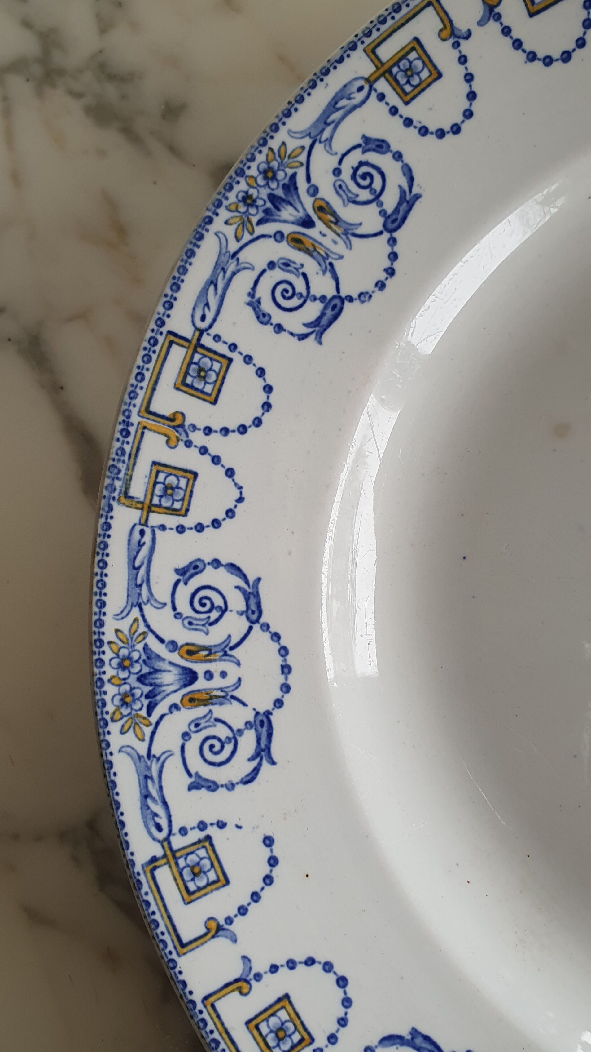 Ancient earthenware dish