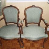 Fauteuils cabriolets style Louis XV
