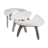 Trois tables basses de jardin par Huguonnet