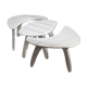 Three garden coffee tables by Huguonnet