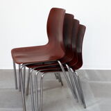 Set of 4 chairs Pagholz 60s