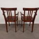 Paire de fauteuils bridge en bois