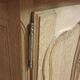 Old 2-door chest of drawers in air-coated oak, to be painted or varnished.