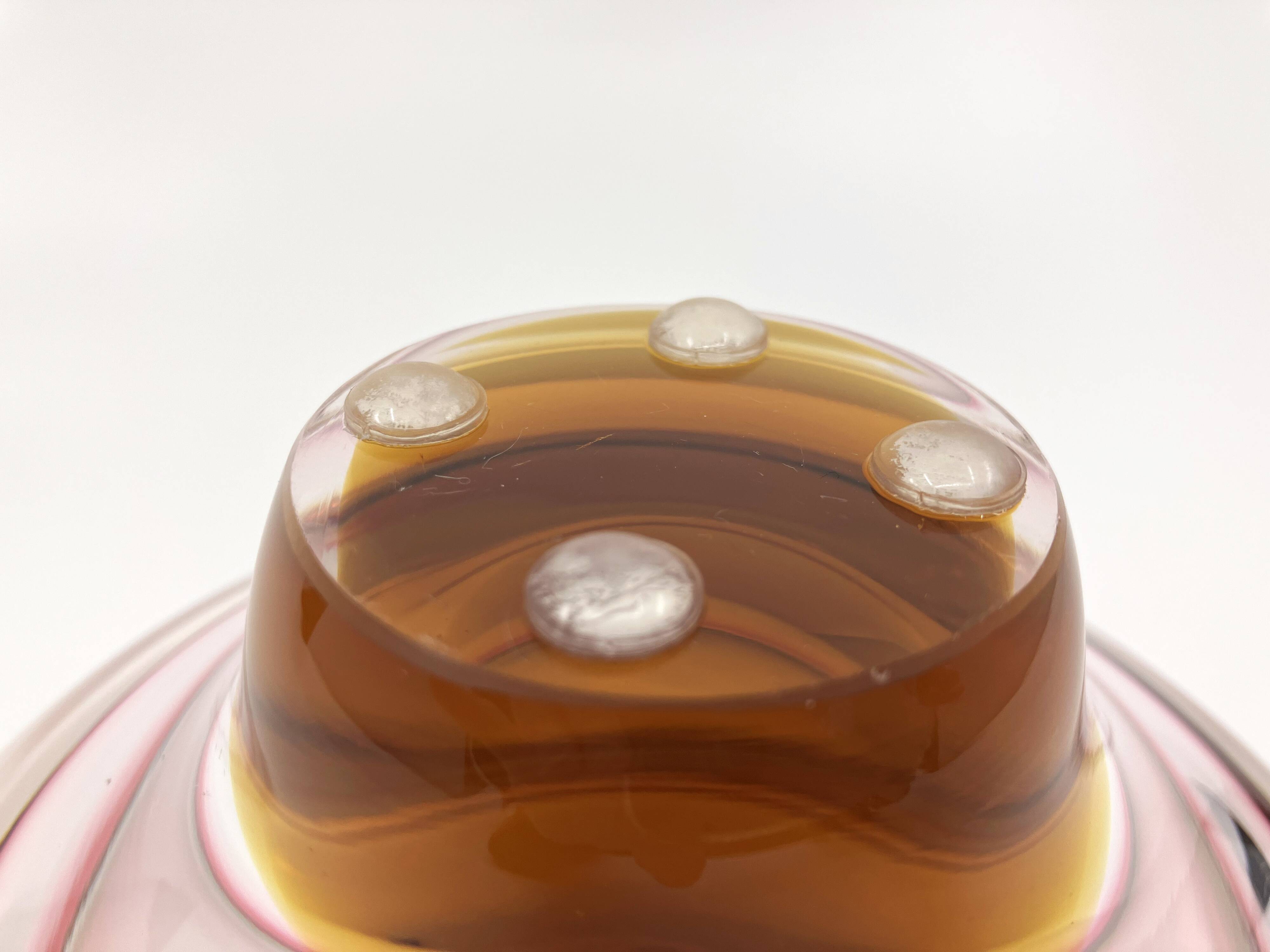 Blown glass ashtray • Czechoslovakia • Circa 1960