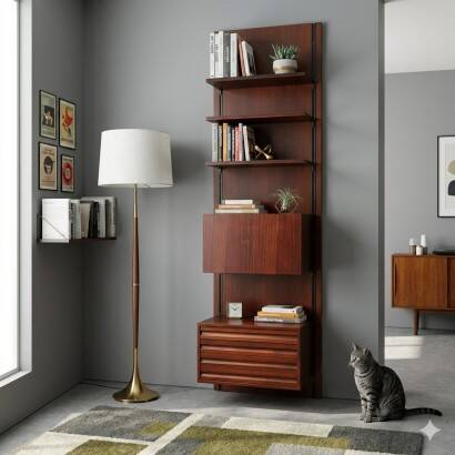 Bookcase 'E22' by Osvaldo Borsani for Tecno - 1960s