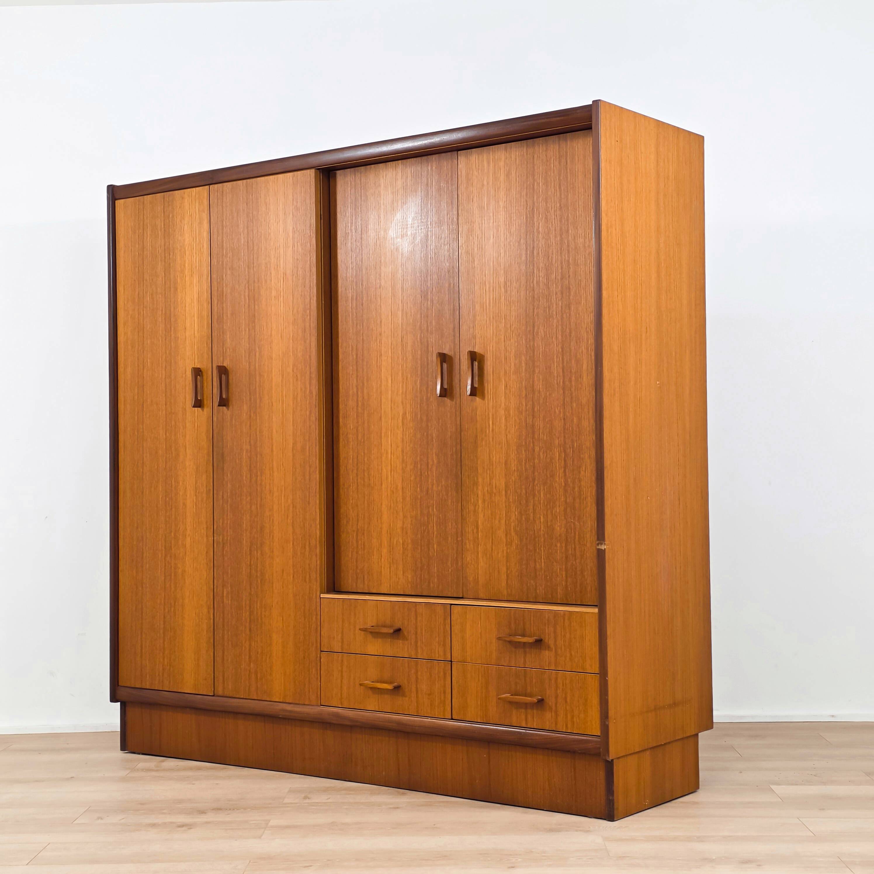 Scandinavian teak wardrobe from the 1970s.