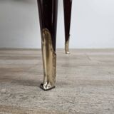 Mid Century Chest of Drawers in Mahogany, Brass and Glass