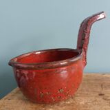 Ceramic signed Hofmann Gérard, Vallauris, manganese red