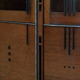 Grand meuble vitrine Art Déco / buffet avec éclairage de luxe