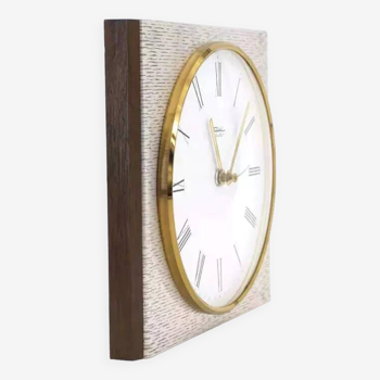 Diehl metal and wood wall clock