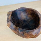 Empty pocket cut solid wood brutalist