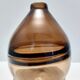 Postmodern brown incalmo murano glass vase