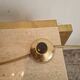 Lampe de table palmier en laiton vintage Maison Jansen, années 1970, France