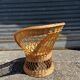 Vintage rattan and wicker armchair