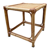 Bamboo rattan side table