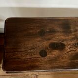 Minimalist wooden bench