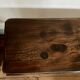 Minimalist wooden bench