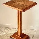 Vintage solid oak saddle plant holder