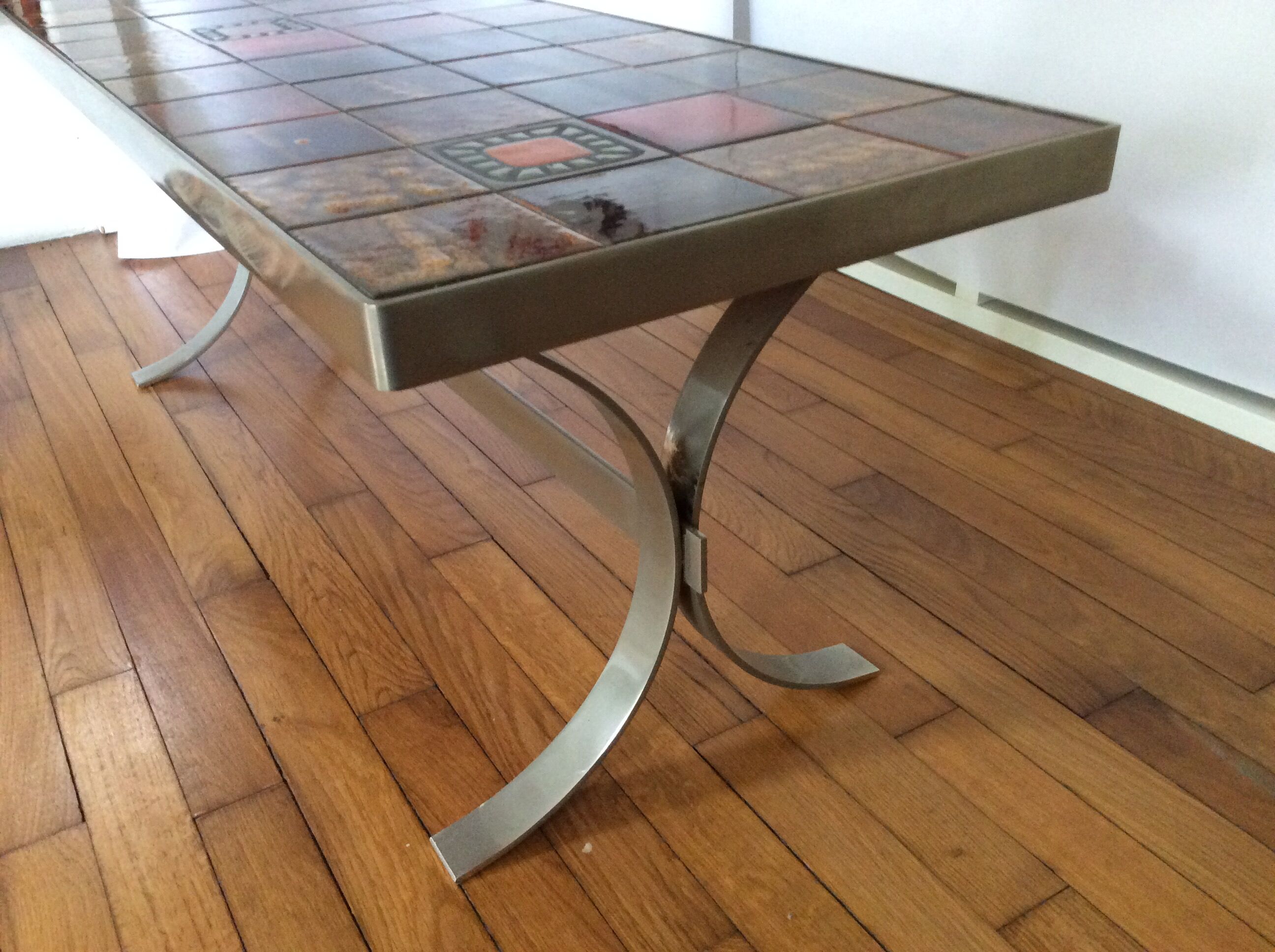 Table basse vintage en céramique