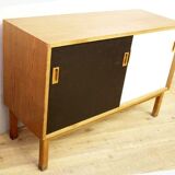 Enfilade vintage en teck bicolore