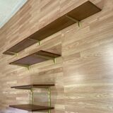 Set of oak shelves, 1950s design.