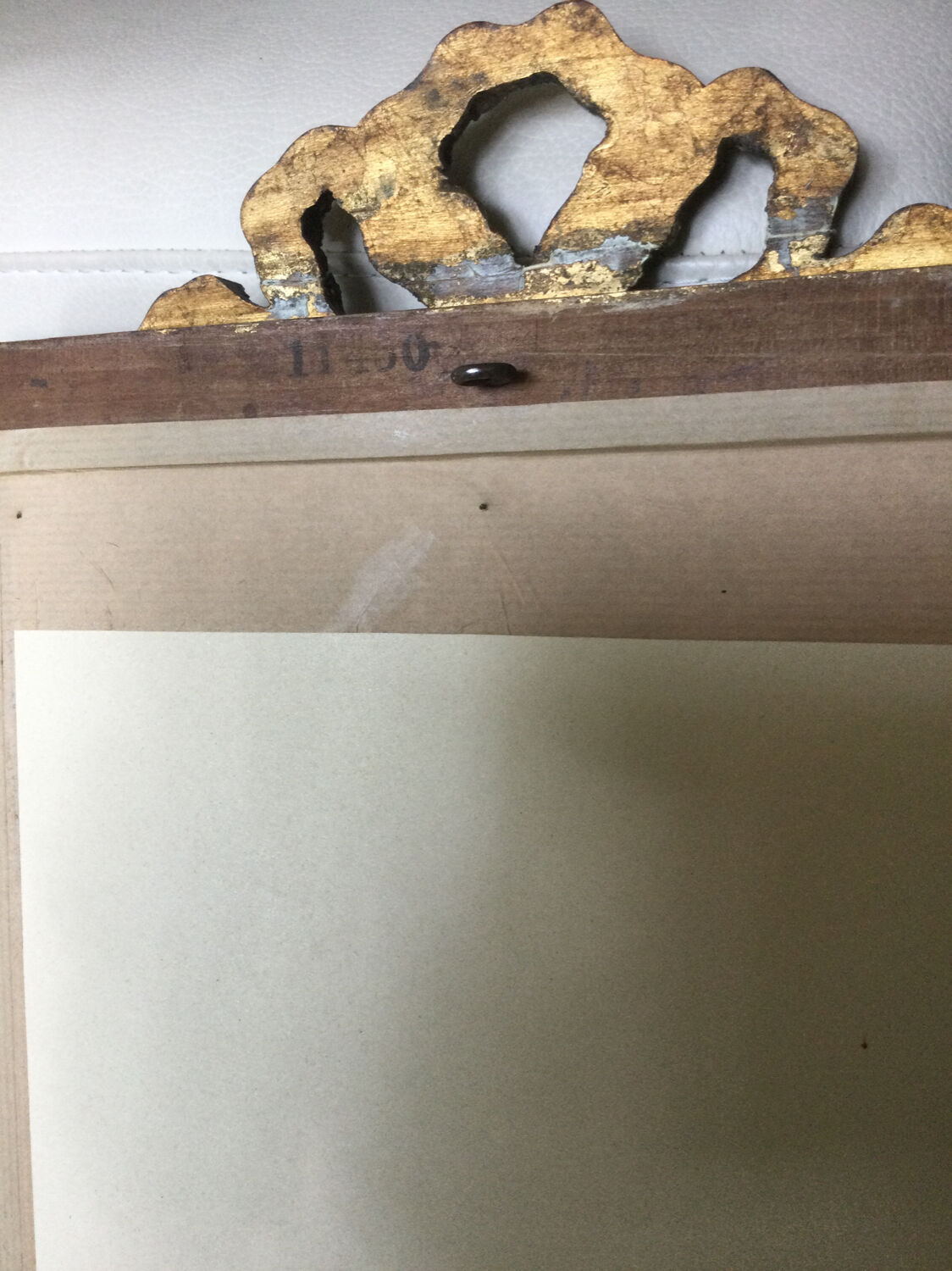 Engraving from 1889 in old frame