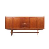 Teak highboard, Danish design, 1960s, production: Denmark