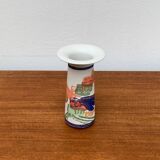 Vintage German ceramic vase Postmodern Alta Mira series by Gilbert Portanier for Rosenthal, 1980s.