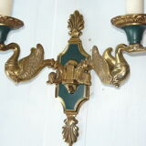 Applique bronze dore de style empire Lucien Gau