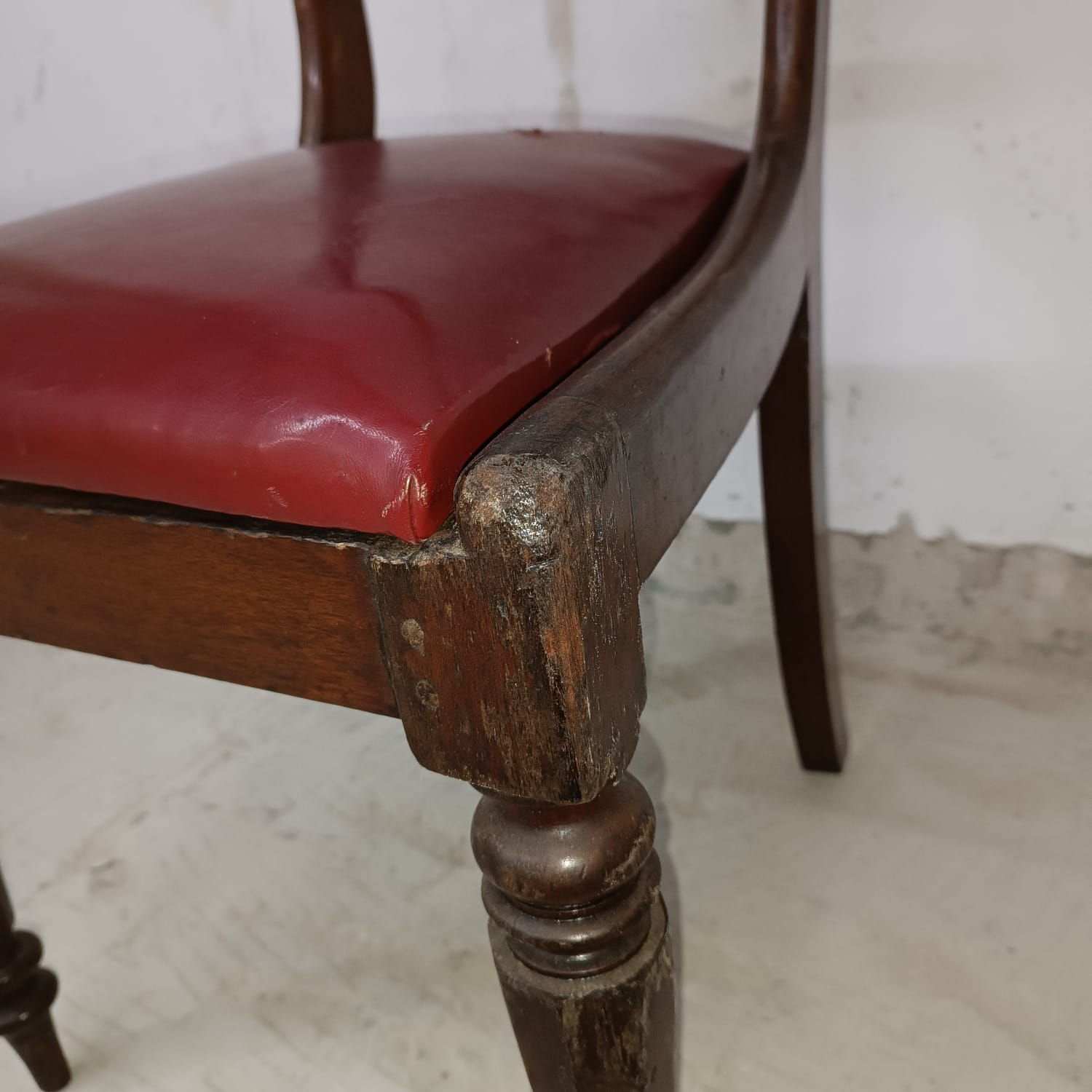 Set of 6 victorian antique dining chairs