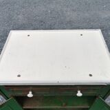 Patinated metal furniture