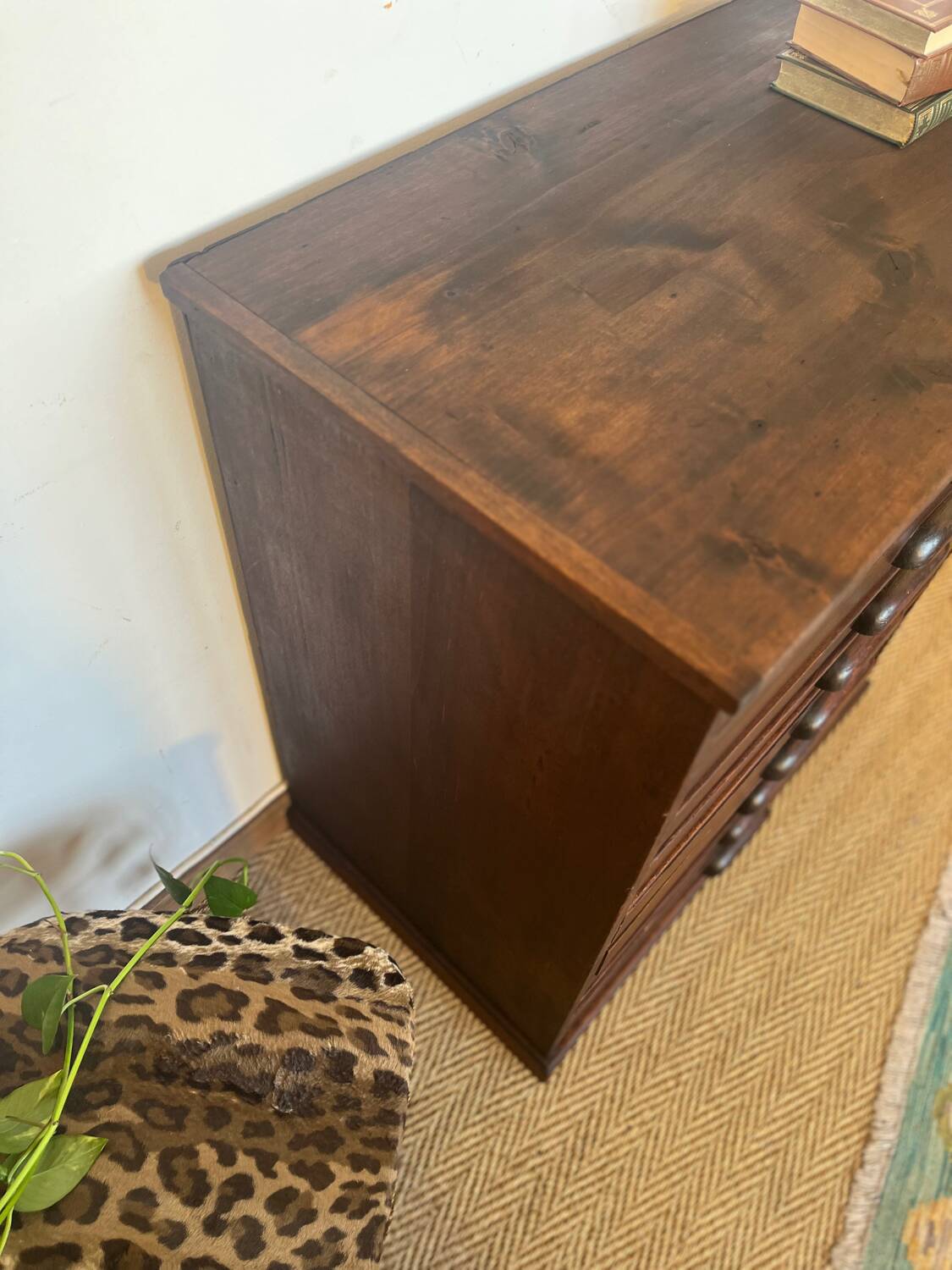 Vintage wooden architect's professional furniture