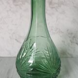 Chiseled glass decanter