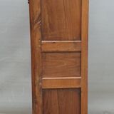 Walnut glazed bookcase with nineteenth century rose window