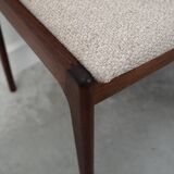 Set of four teak chairs, Danish design, 1970s, designer: Johannes Andersen