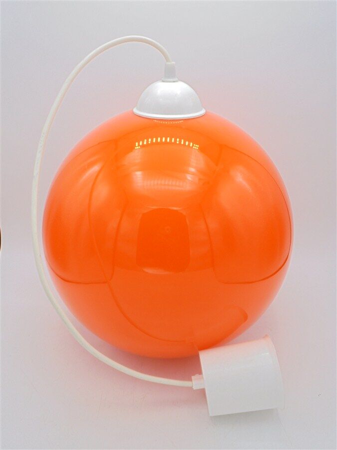 Orange hanging lamp
