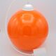 Suspension en verre orange