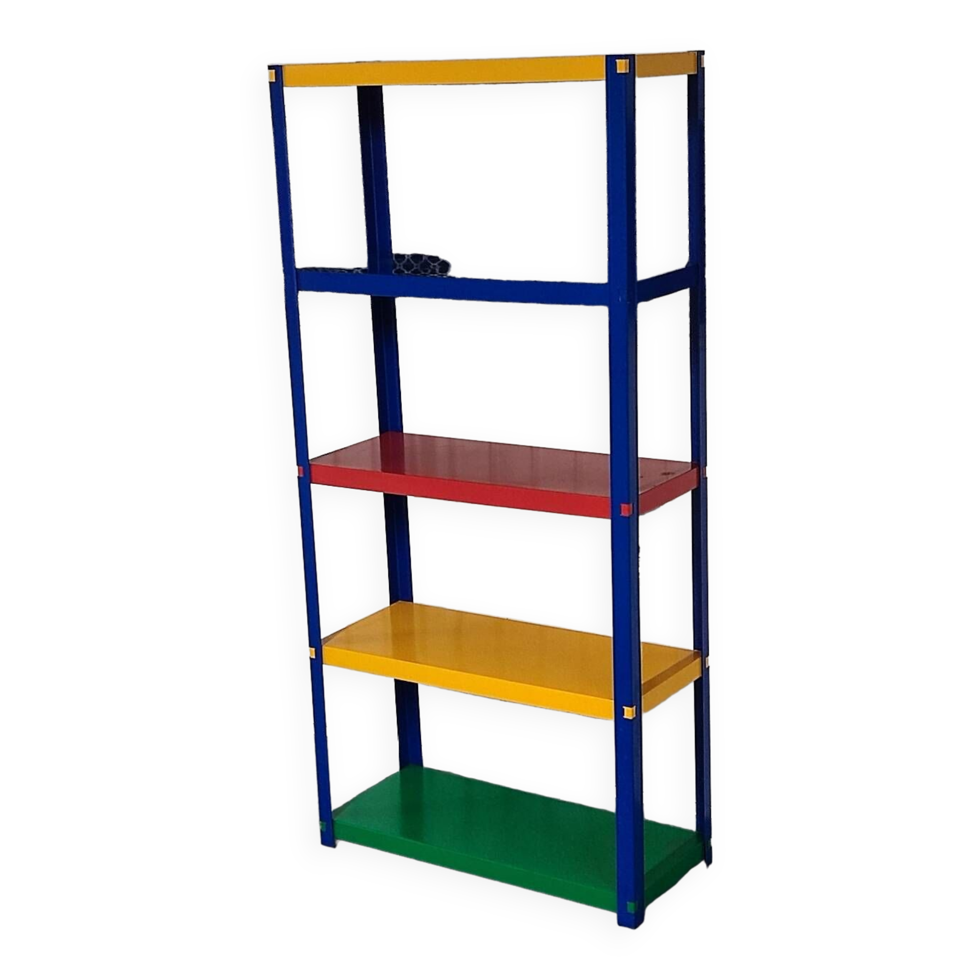 80s colored shelves.