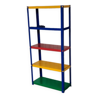 80s colored shelves.