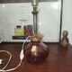 Vintage design ruby blown glass lamp from the 1930s.